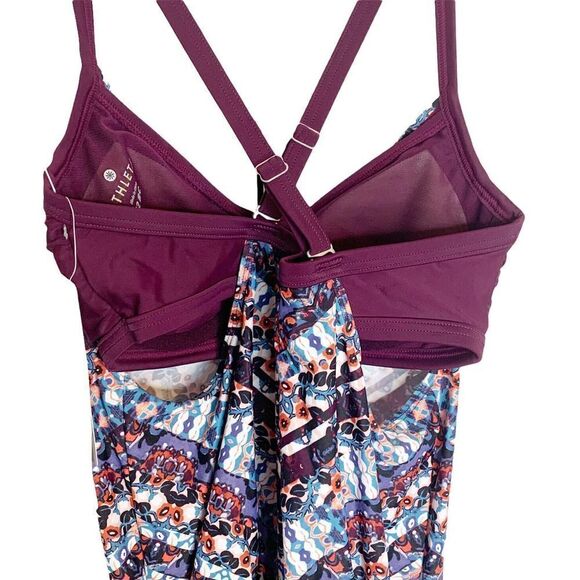 Athleta Women’s Wild Bloom Marrakesh Tankini Top Or Swim Dress NWT $89 32 B/C - Picture 10 of 12